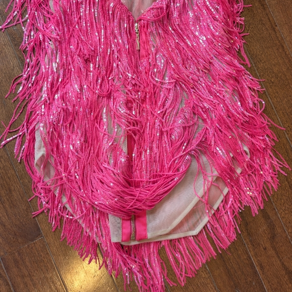 Bronx and Banco X REVOLVE Neon Barbie Dress (Pink/Fuchsia, XS) - Picture 8 of 9